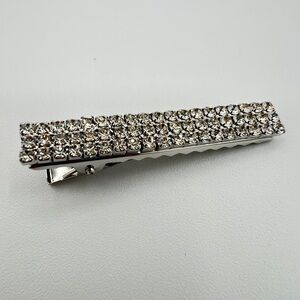 Silver Rhinestone Hair Alligator Clip